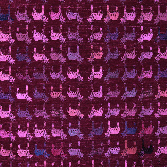 Machine Washable Abstract Purple Modern Area Rugs, wshabs5419pur