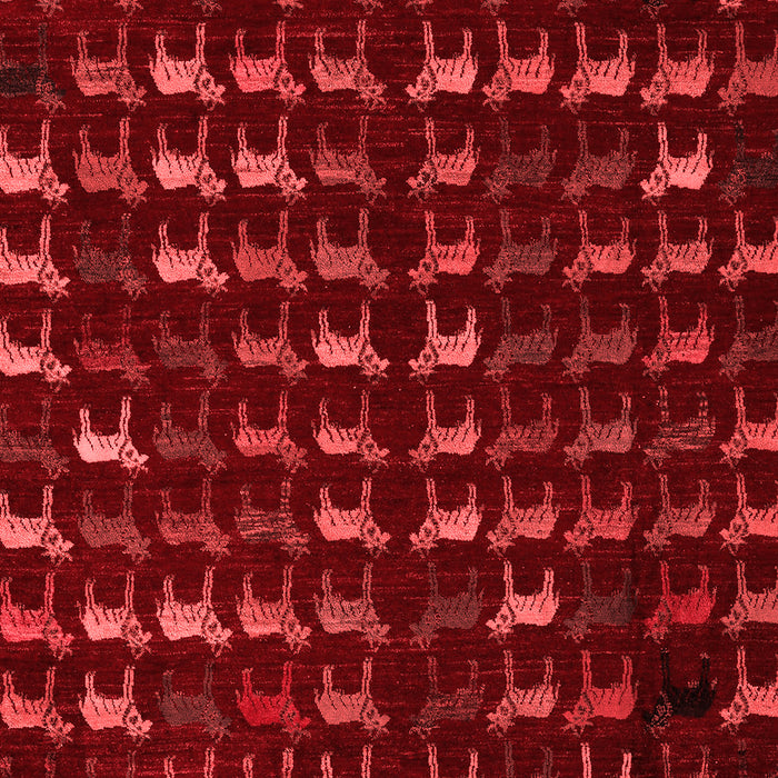 Machine Washable Abstract Red Modern Rug, wshabs5419red