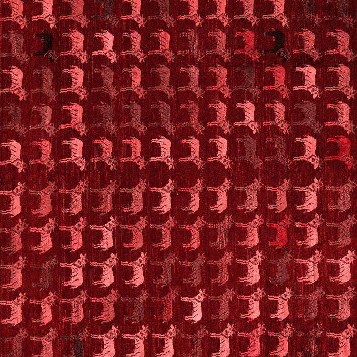 Abstract Red Modern Rug, abs5419red