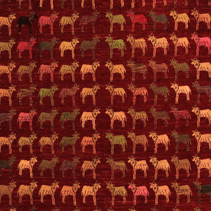 Machine Washable Abstract Orange Modern Area Rugs, wshabs5419org