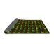 Sideview of Abstract Green Modern Rug, abs5419grn