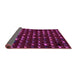 Sideview of Abstract Purple Modern Rug, abs5419pur