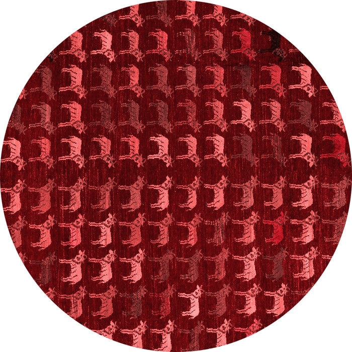 Abstract Red Modern Rug, abs5419red
