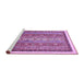 Sideview of Machine Washable Abstract Purple Modern Area Rugs, wshabs541pur