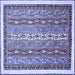 Square Machine Washable Abstract Blue Modern Rug, wshabs541blu