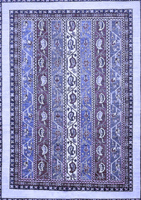 Abstract Blue Modern Rug, abs541blu