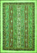 Abstract Green Modern Rug, abs541grn