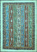 Abstract Light Blue Modern Rug, abs541lblu