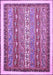 Machine Washable Abstract Purple Modern Area Rugs, wshabs541pur