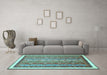 Machine Washable Abstract Light Blue Modern Rug in a Living Room, wshabs541lblu