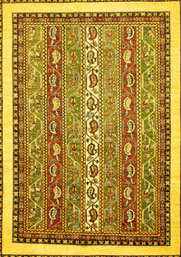 Abstract Yellow Modern Rug, abs541yw