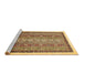 Sideview of Machine Washable Abstract Brown Modern Rug, wshabs541brn