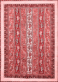 Abstract Red Modern Rug, abs541red