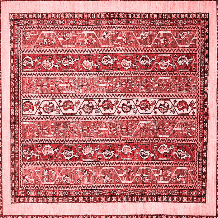 Machine Washable Abstract Red Modern Rug, wshabs541red