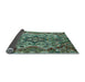 Sideview of Abstract Light Blue Modern Rug, abs5420lblu