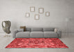 Modern Red Washable Rugs