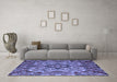 Machine Washable Abstract Blue Modern Rug in a Living Room, wshabs5420blu