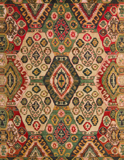 Abstract Dark Sienna Brown Modern Rug, abs5420