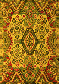 Abstract Yellow Modern Rug, abs5420yw