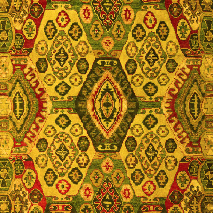 Abstract Yellow Modern Rug, abs5420yw