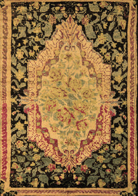 Medallion Brown French Rug, abs5421brn