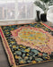 Machine Washable Abstract Red Brown Rug in a Family Room, wshabs5421