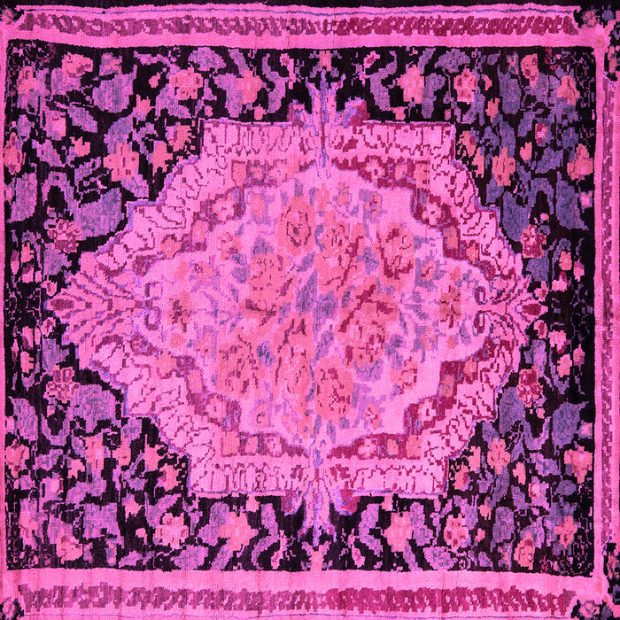 Square Medallion Pink French Rug, abs5421pnk