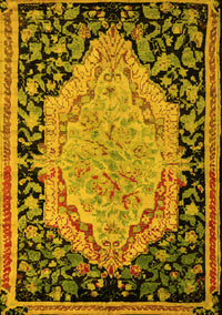 Medallion Yellow French Rug, abs5421yw