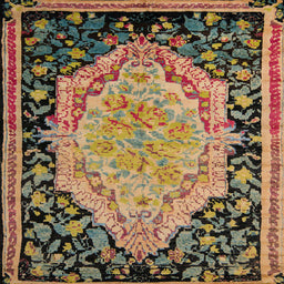 Square Machine Washable Abstract Red Brown Rug, wshabs5421