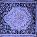 Square Medallion Blue French Rug, abs5421blu