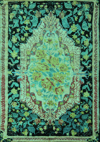 Medallion Turquoise French Rug, abs5421turq