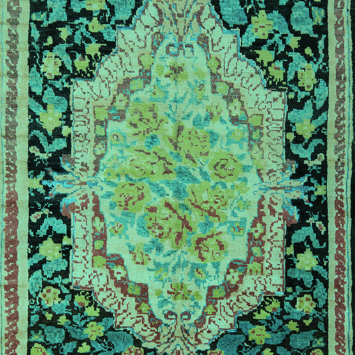 Medallion Turquoise French Rug, abs5421turq