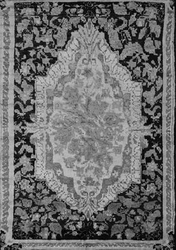 Medallion Gray French Rug, abs5421gry