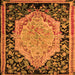 Square Medallion Orange French Rug, abs5421org