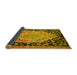 Sideview of Medallion Yellow French Rug, abs5421yw