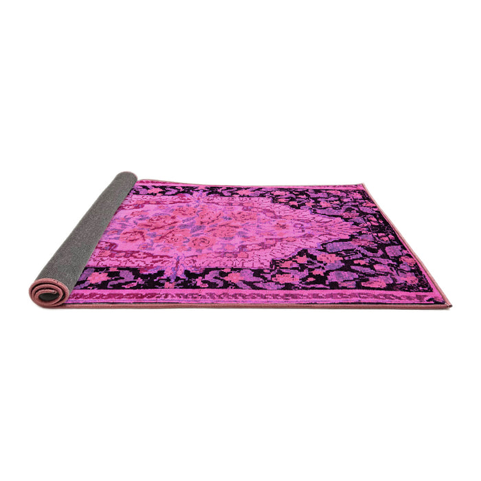 Sideview of Medallion Pink French Rug, abs5421pnk
