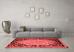 French Red Washable Rugs