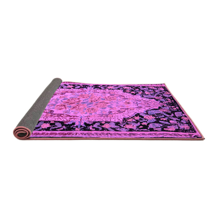 Sideview of Medallion Purple French Rug, abs5421pur