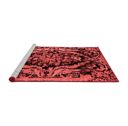French Red Washable Rugs