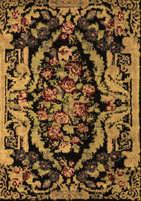 Medallion Brown French Rug, abs5422brn