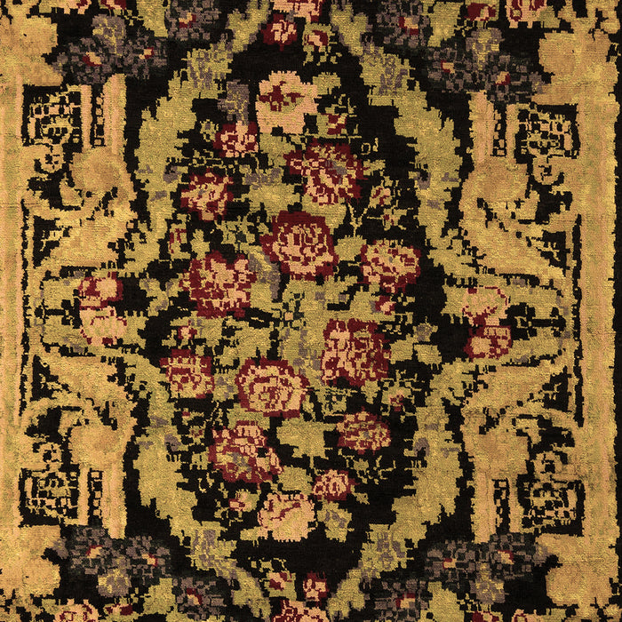 Medallion Brown French Rug, abs5422brn