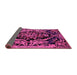 Sideview of Medallion Pink French Rug, abs5422pnk