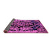 Sideview of Medallion Purple French Rug, abs5422pur