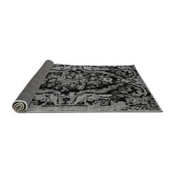 Sideview of Medallion Gray French Rug, abs5422gry