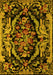 Medallion Yellow French Rug, abs5422yw