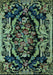 Medallion Light Blue French Rug, abs5422lblu