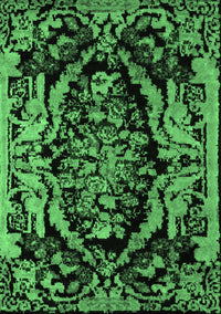 Medallion Emerald Green French Rug, abs5422emgrn