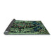 Sideview of Medallion Light Blue French Rug, abs5422lblu