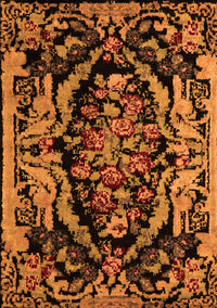 Medallion Orange French Rug, abs5422org