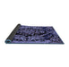 Sideview of Medallion Blue French Rug, abs5422blu